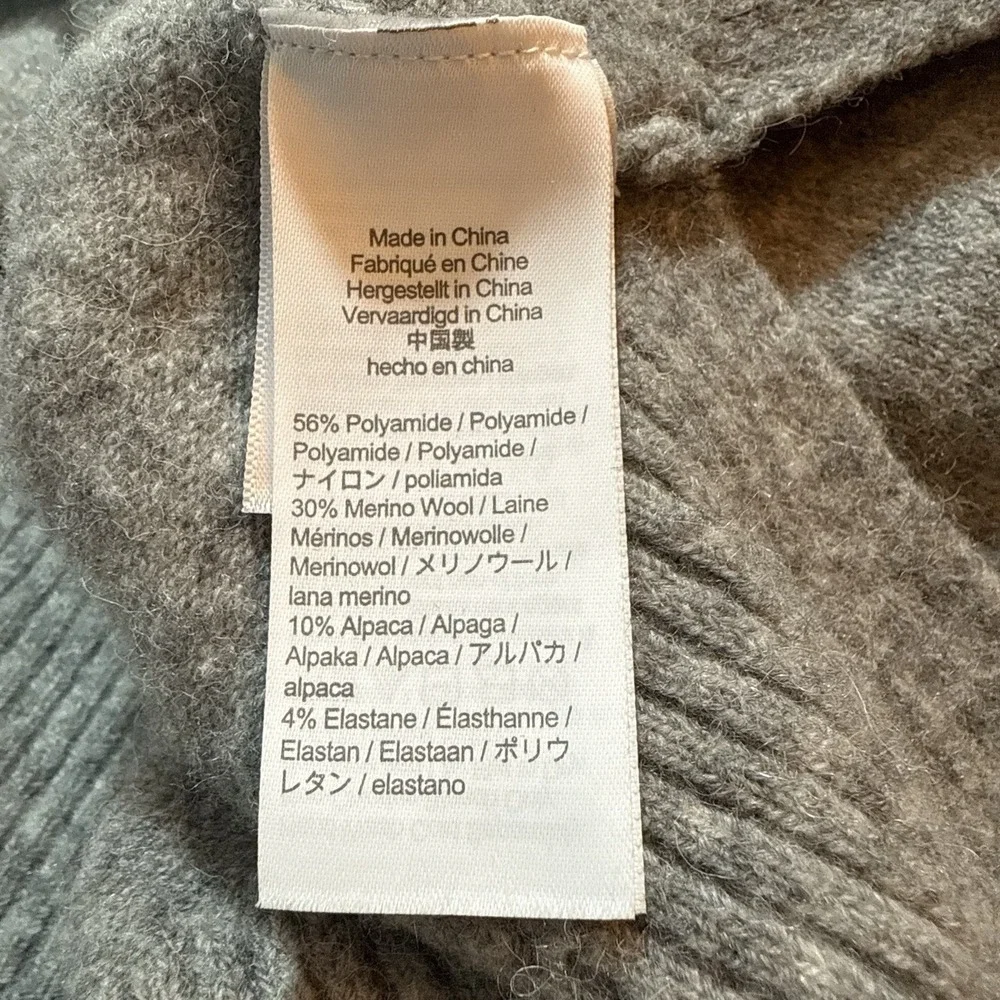 J. Crew Turtleneck Sweater in Supersoft Yarn Size XS‎ Gray Wool Alpaca Classic
